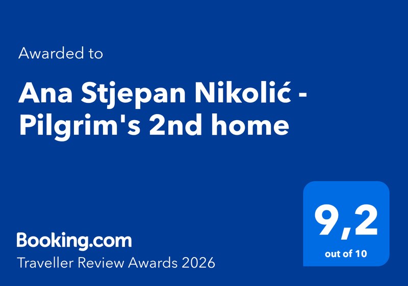 Booking.com Traveller Review Award 2026 — ocjena 9,2 od 10